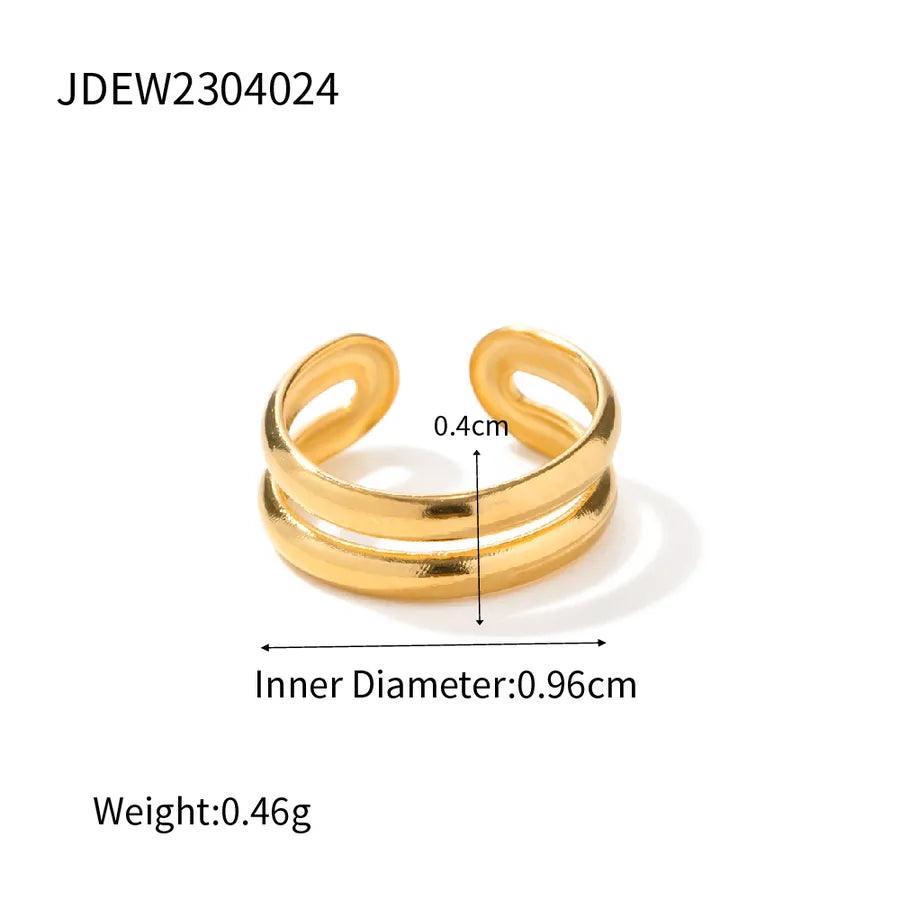 1 Piece Simple Style C Shape Plating 304 Stainless Steel Ear clips - Lilah jewellery boutique