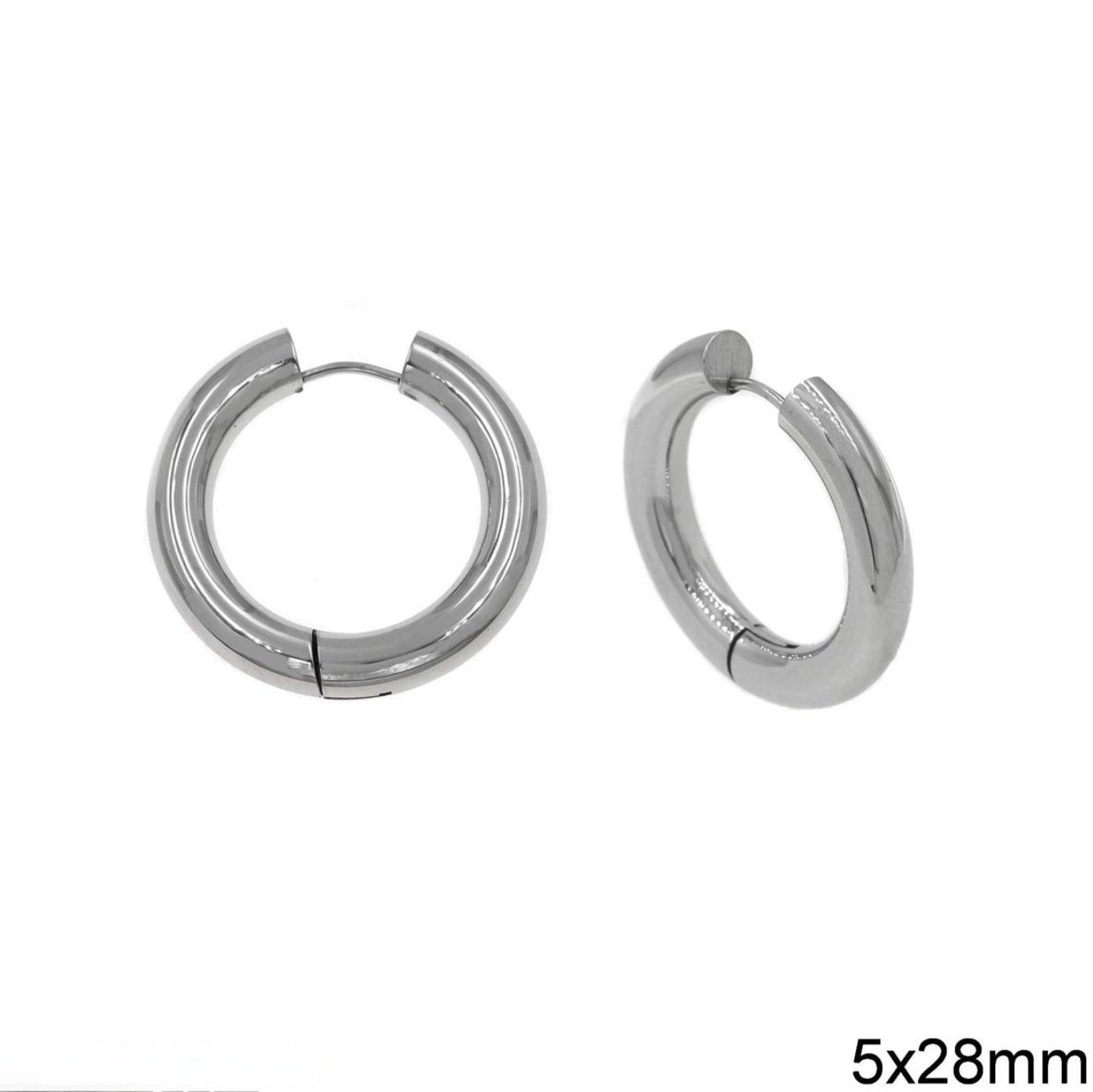 Σκουλαρίκια κρίκοι little hoop - Lilah jewellery boutique