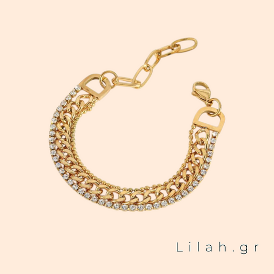 Βραχιόλι τριπλό ανοξείδωτο ατσάλι #LH1016