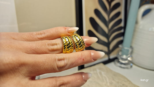 Cora ατσάλινα σκουλαρίκια