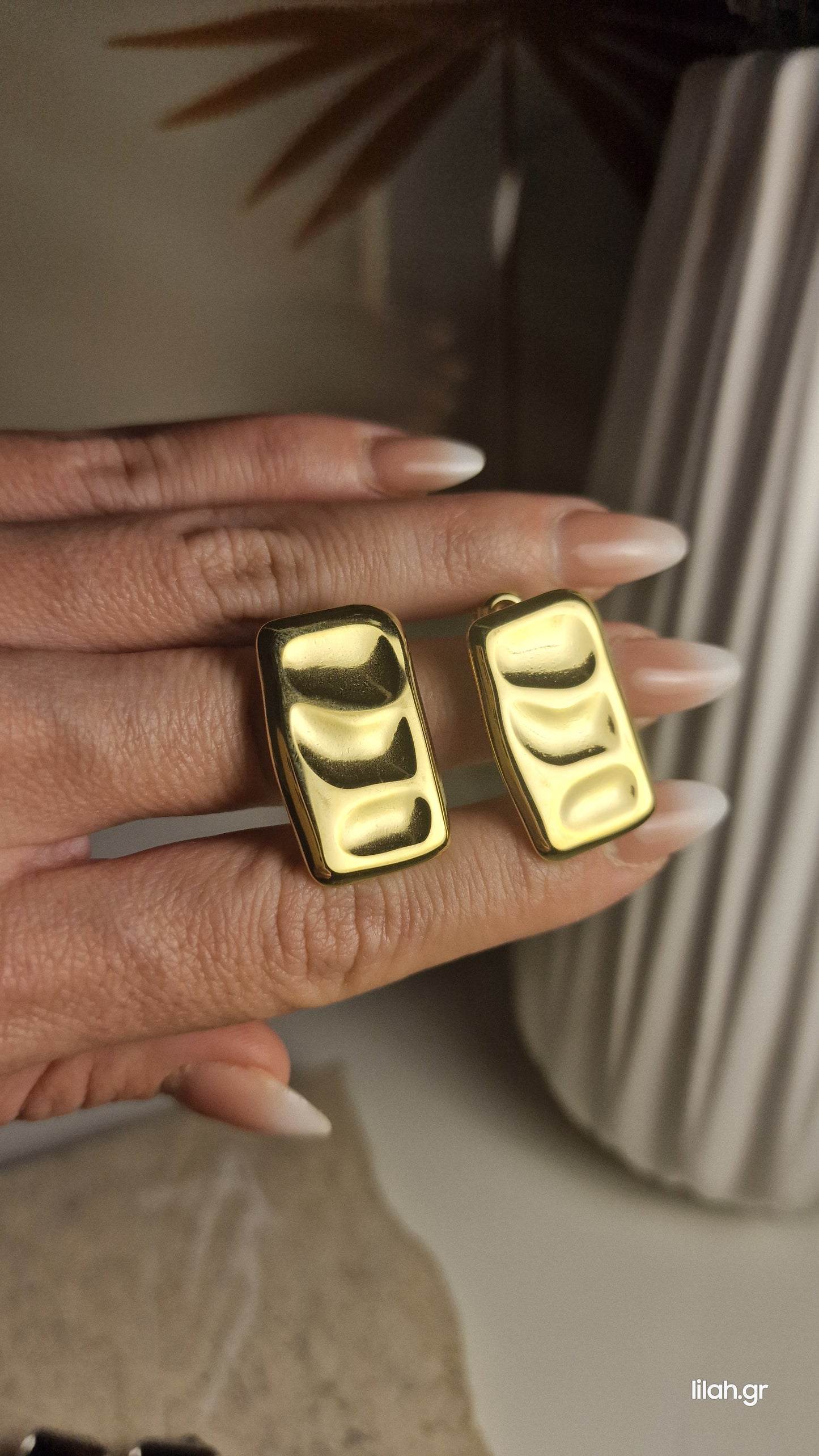 Hartley steel earrings