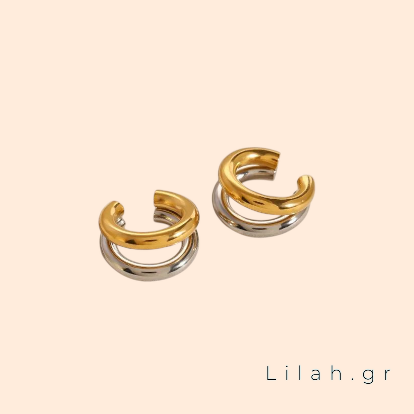 Σκουλαρίκια ear cuff ανοξείδωτο ατσάλι 1 ΤΕΜ #LH1012