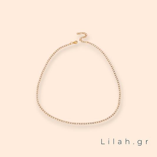 Κολιέ Ριβιέρα ανοξείδωτο ατσάλι 3mm #LH1041