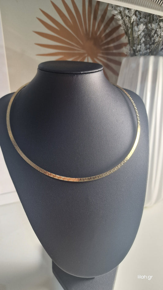 Κολιέ cuff-choker ανοξείδωτο ατσάλι #158