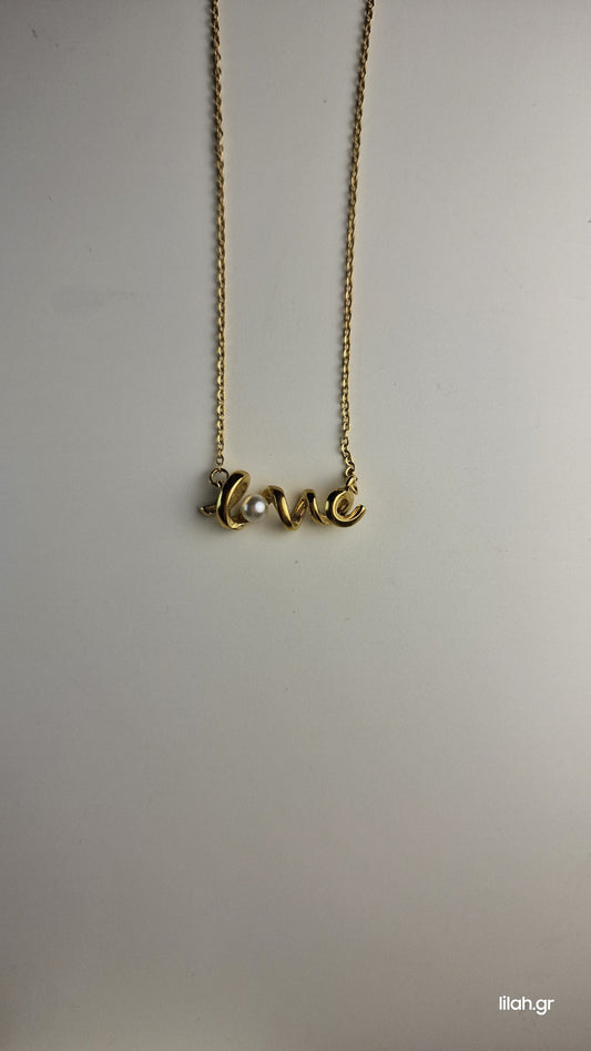 Κολιέ love ανοξείδωτο ατσάλι LH700