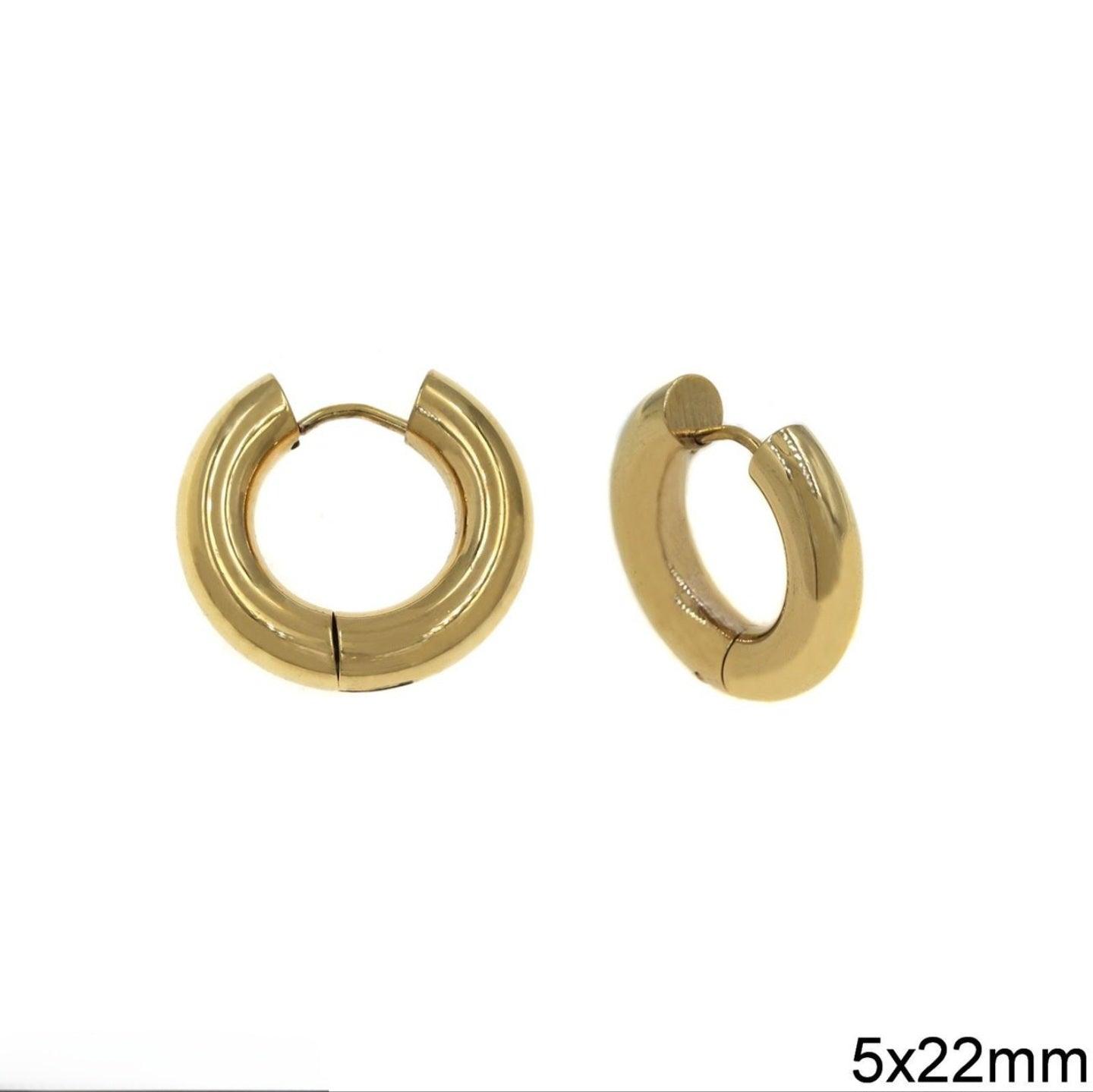 Σκουλαρίκια κρίκοι little hoop - Lilah jewellery boutique