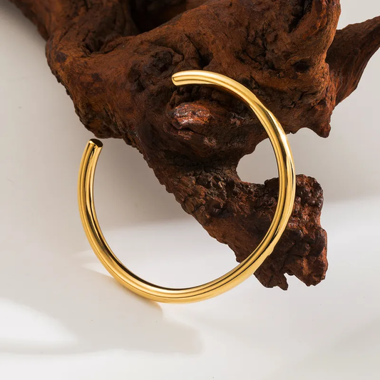 Βραχιόλι βέργα ανοιχτή από ανοξείδωτο ατσάλι LH1035