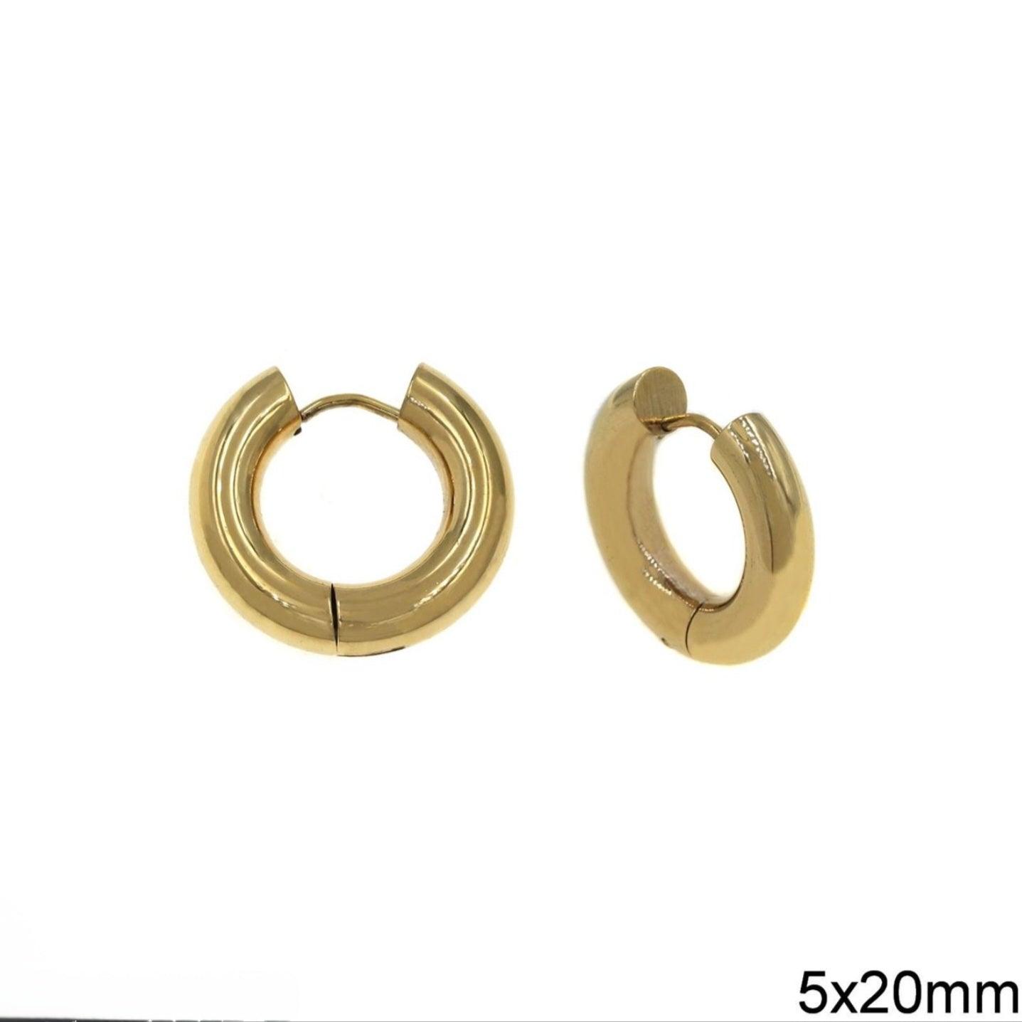 Σκουλαρίκια κρίκοι little hoop - Lilah jewellery boutique
