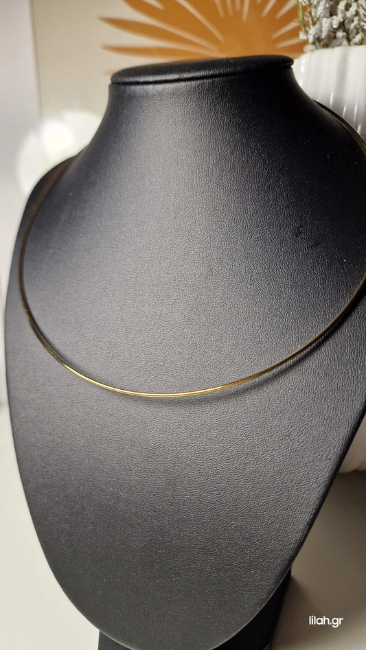 Κολιέ cuff-choker ανοξείδωτο ατσάλι #159