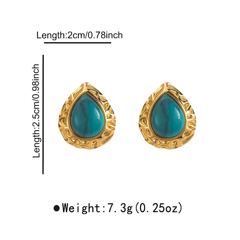 Σκουλαρίκια σταγόνες ανοξείδωτο ατσάλι #LH1019