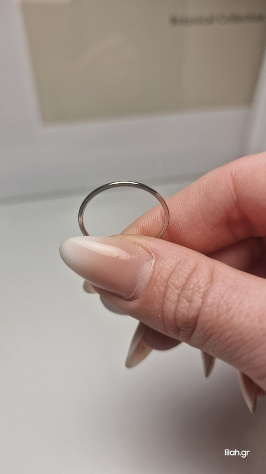 Βέρα ανοξείδωτο ατσάλι 1mm σε 2 χρώματα #138