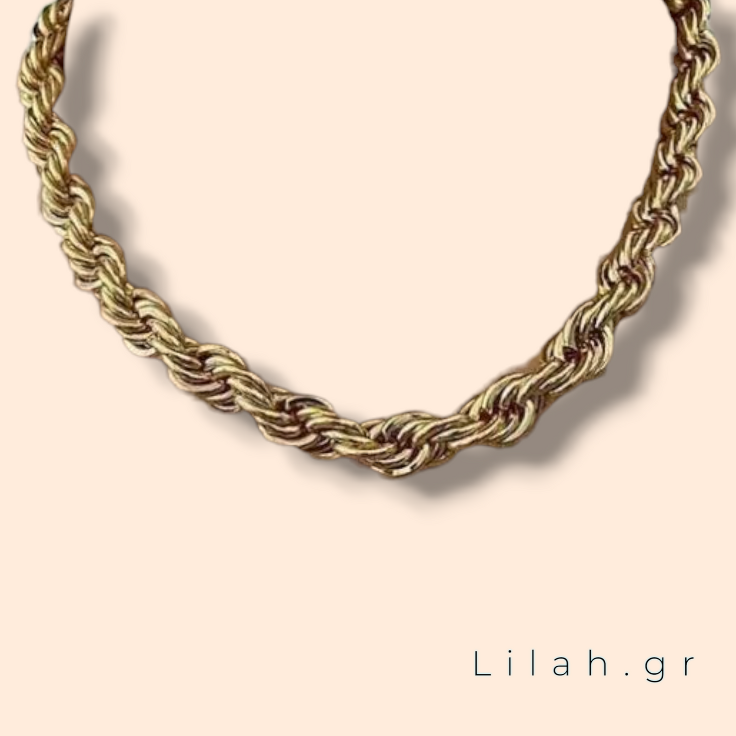 Κολιέ twisted σε 2 μεγέθη LH1045
