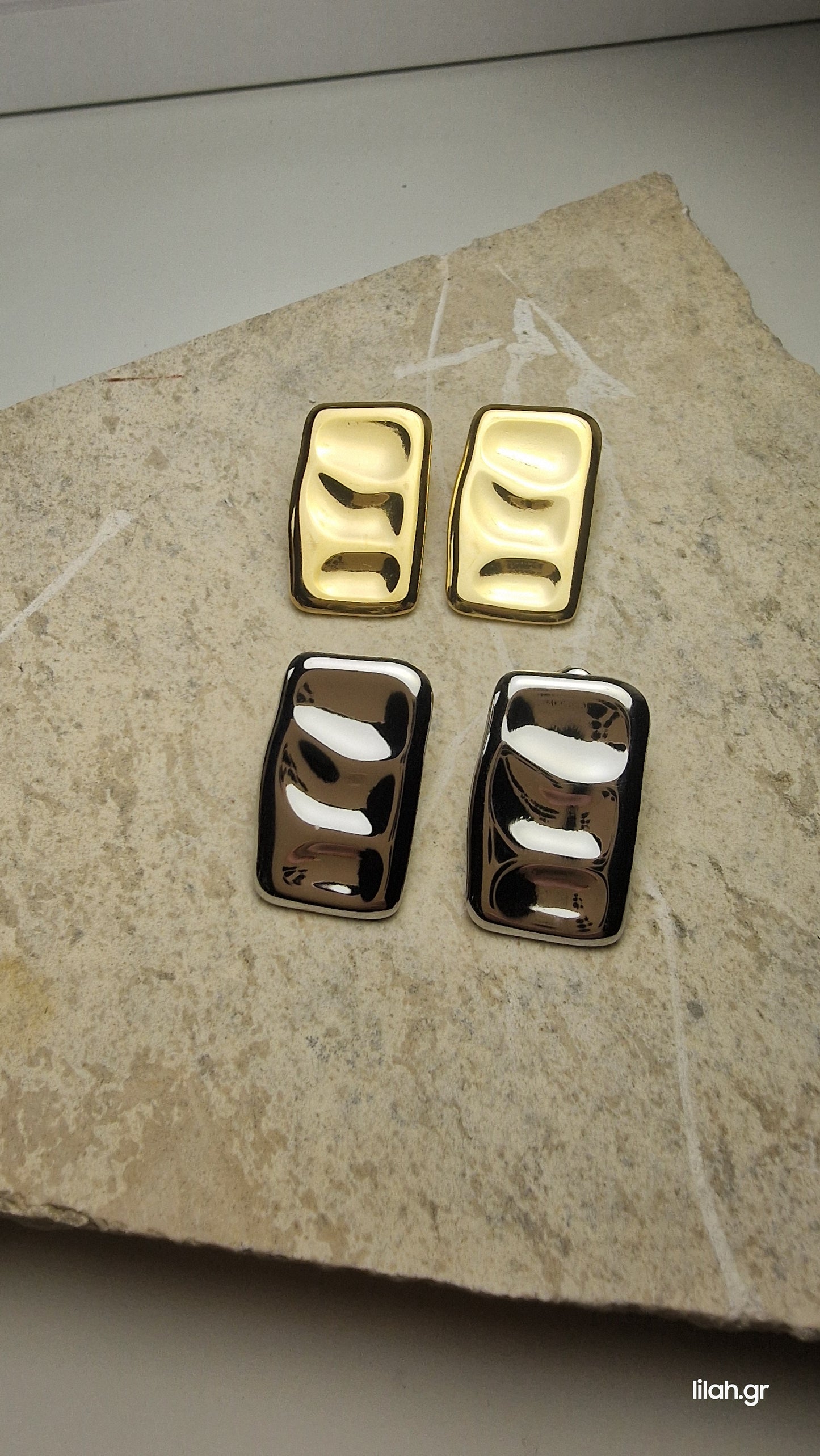 Hartley steel earrings