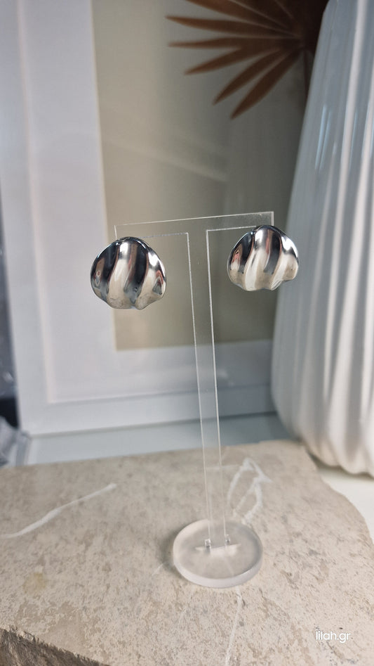 Bella steel earrings