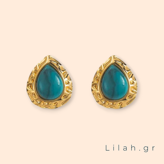 Σκουλαρίκια σταγόνες ανοξείδωτο ατσάλι #LH1019