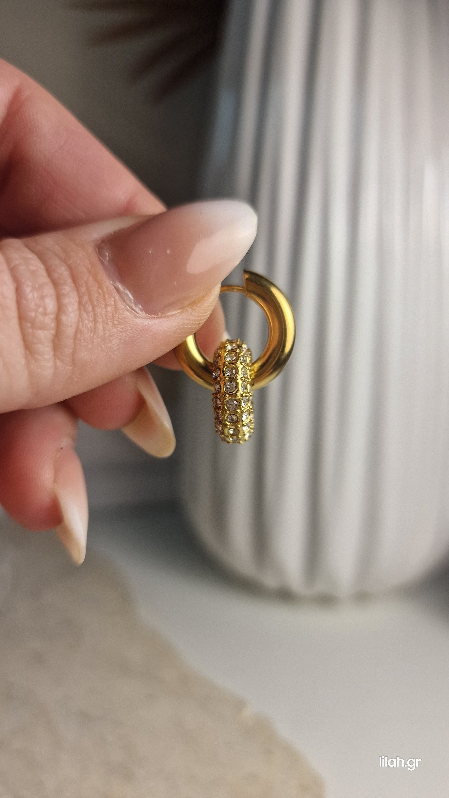 Pamela steel earrings