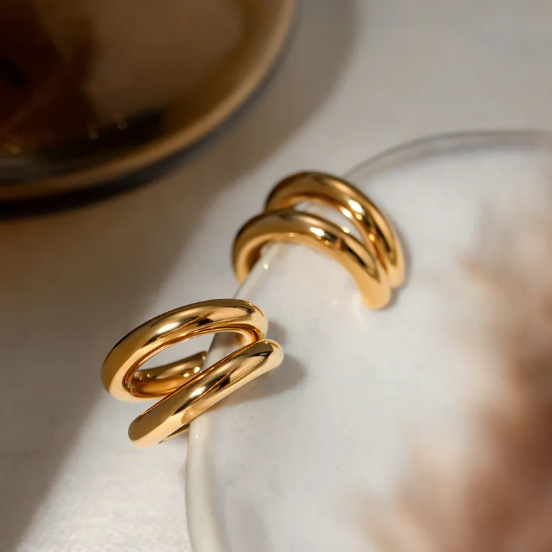 Σκουλαρίκια ear cuff ανοξείδωτο ατσάλι 1 ΤΕΜ #LH1012