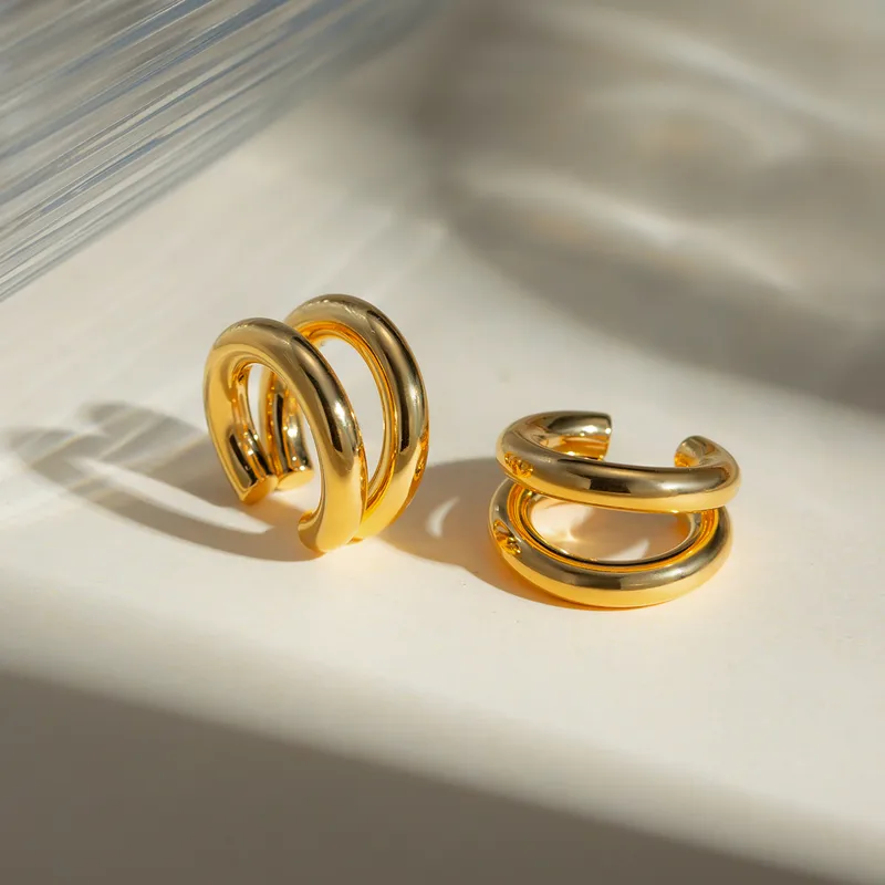 Σκουλαρίκια ear cuff ανοξείδωτο ατσάλι 1 ΤΕΜ #LH1012