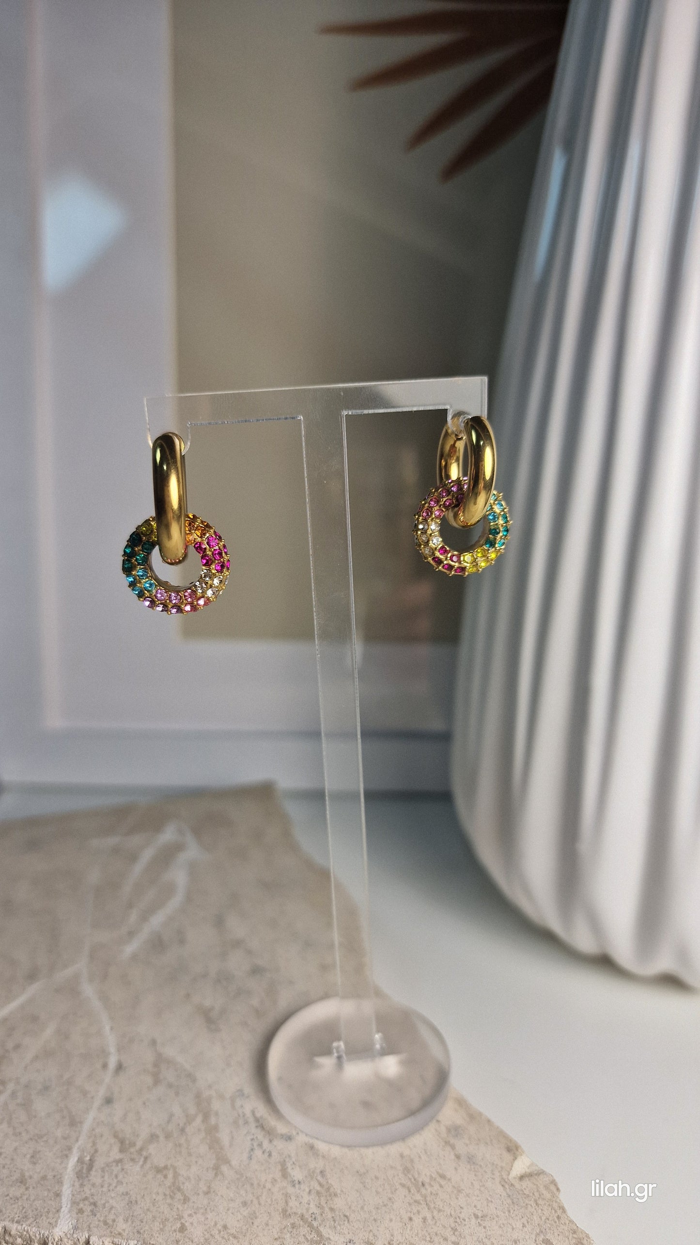 Pamela steel earrings