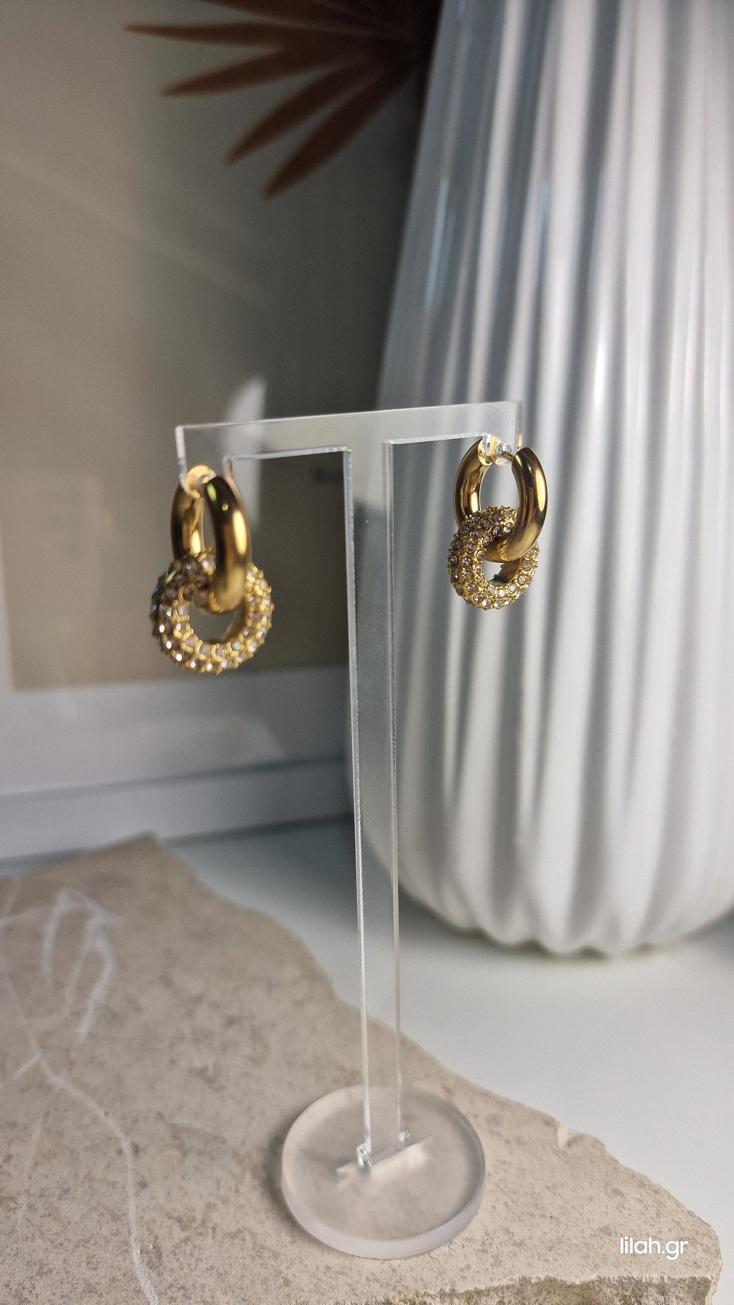 Pamela steel earrings