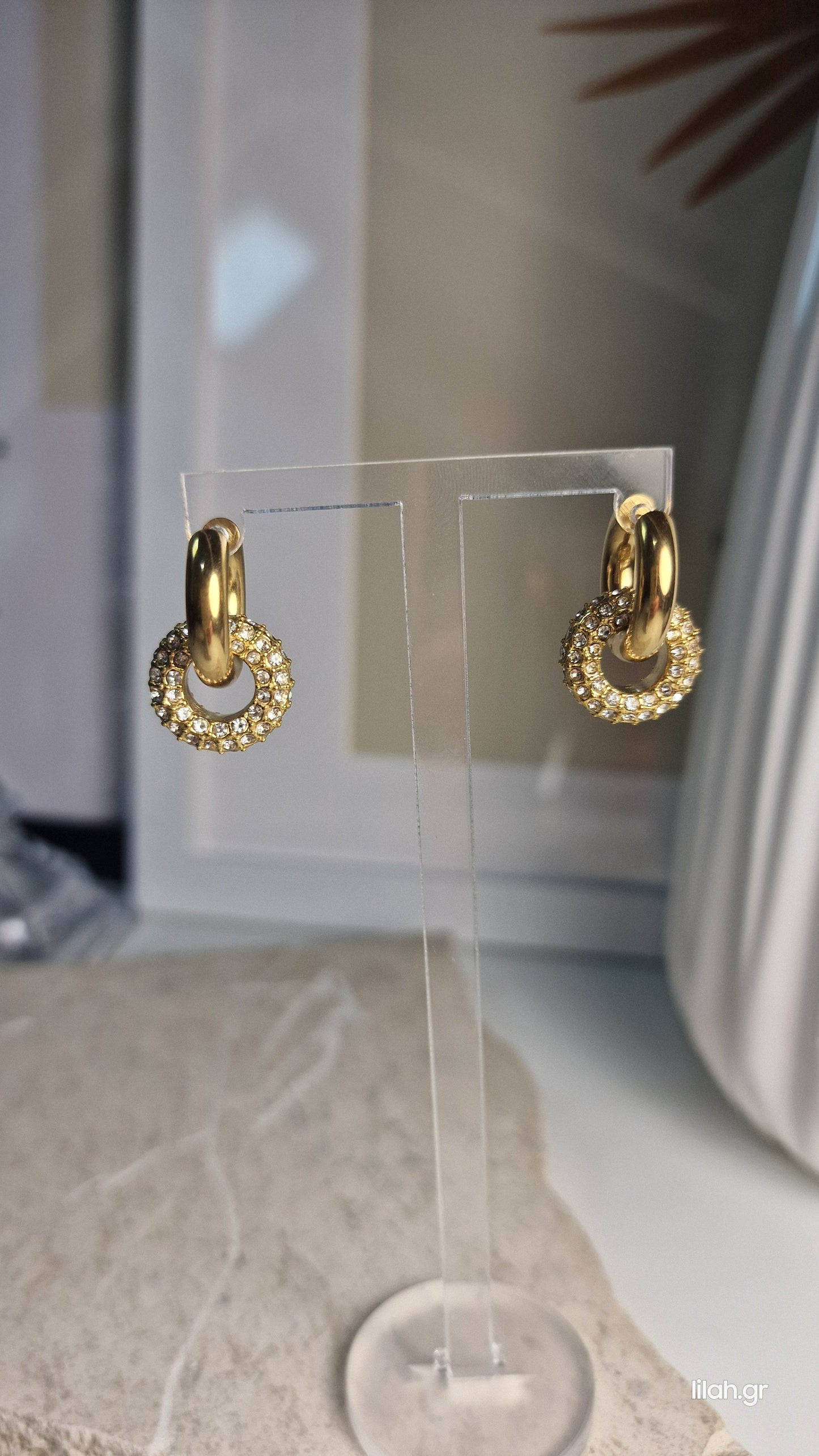 Pamela steel earrings