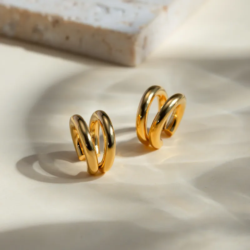 Σκουλαρίκια ear cuff ανοξείδωτο ατσάλι 1 ΤΕΜ #LH1012