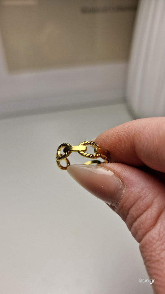 Δαχτυλίδι ανοξείδωτο ατσάλι #120