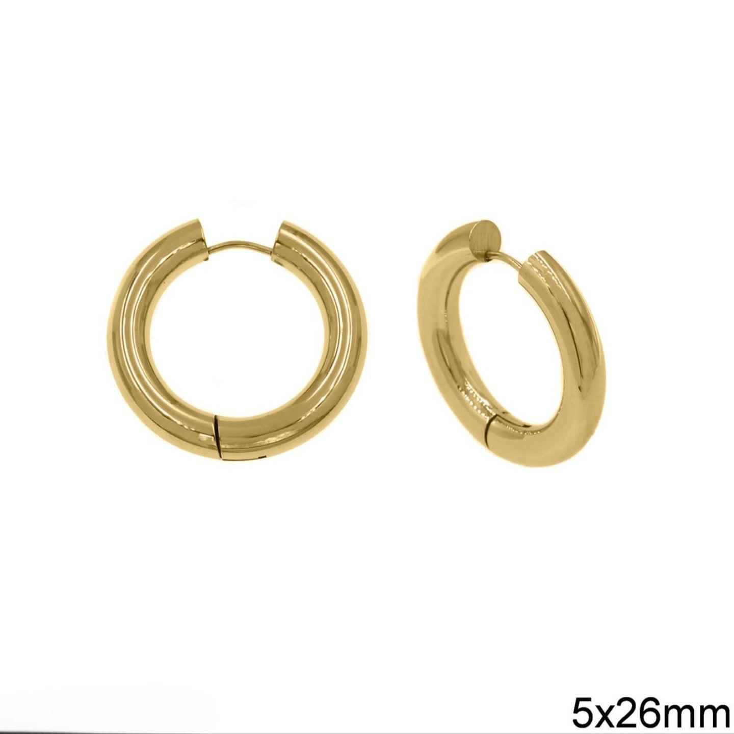 Σκουλαρίκια κρίκοι little hoop - Lilah jewellery boutique