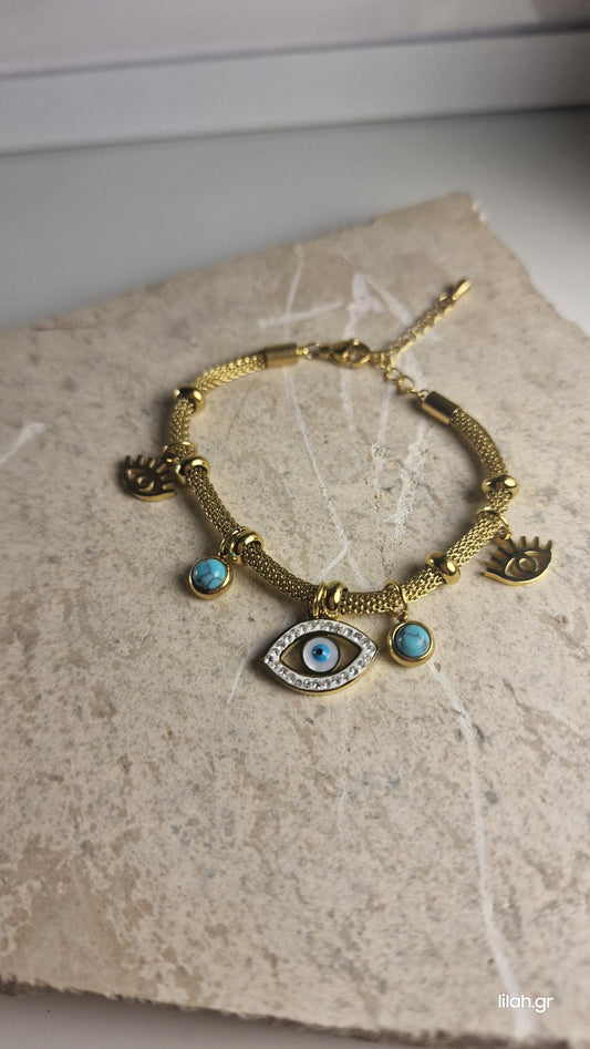 Ατσάλινo βραχιόλι Boho