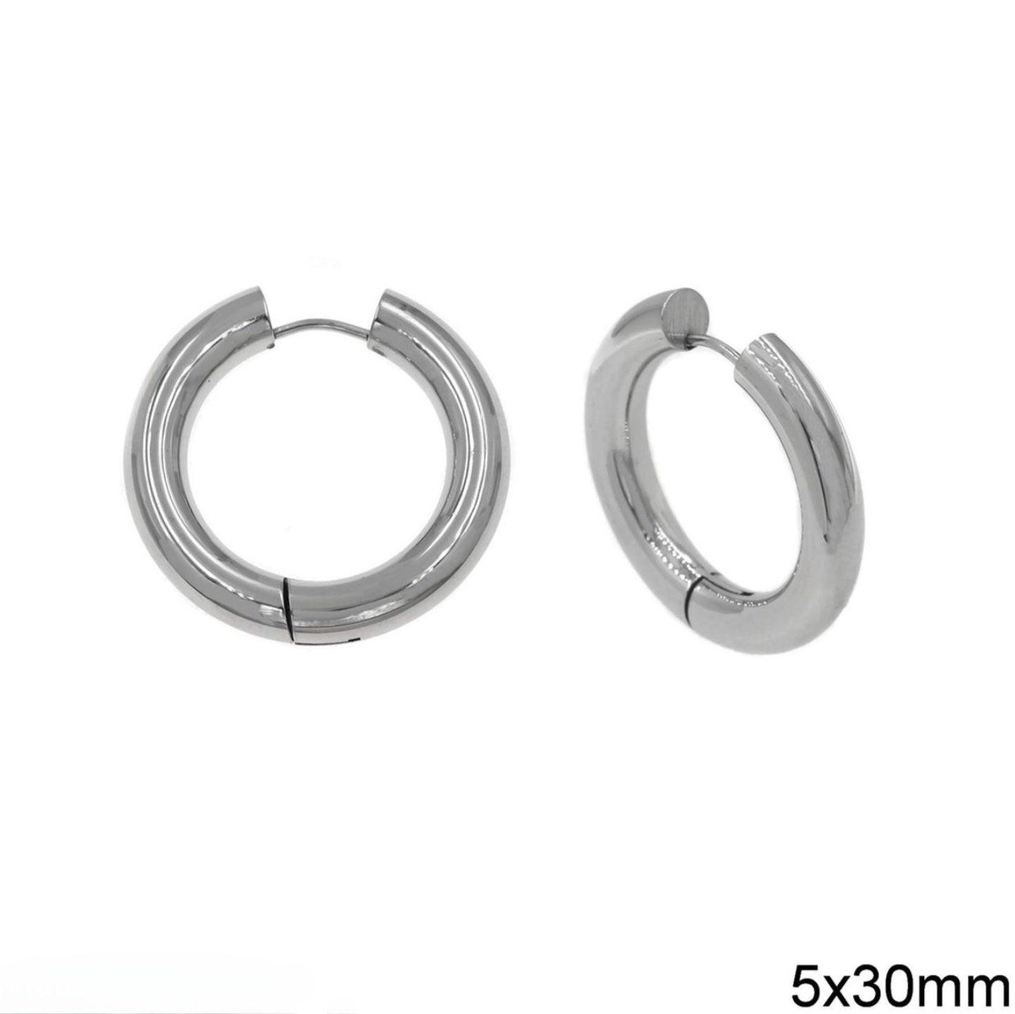 Σκουλαρίκια κρίκοι little hoop - Lilah jewellery boutique