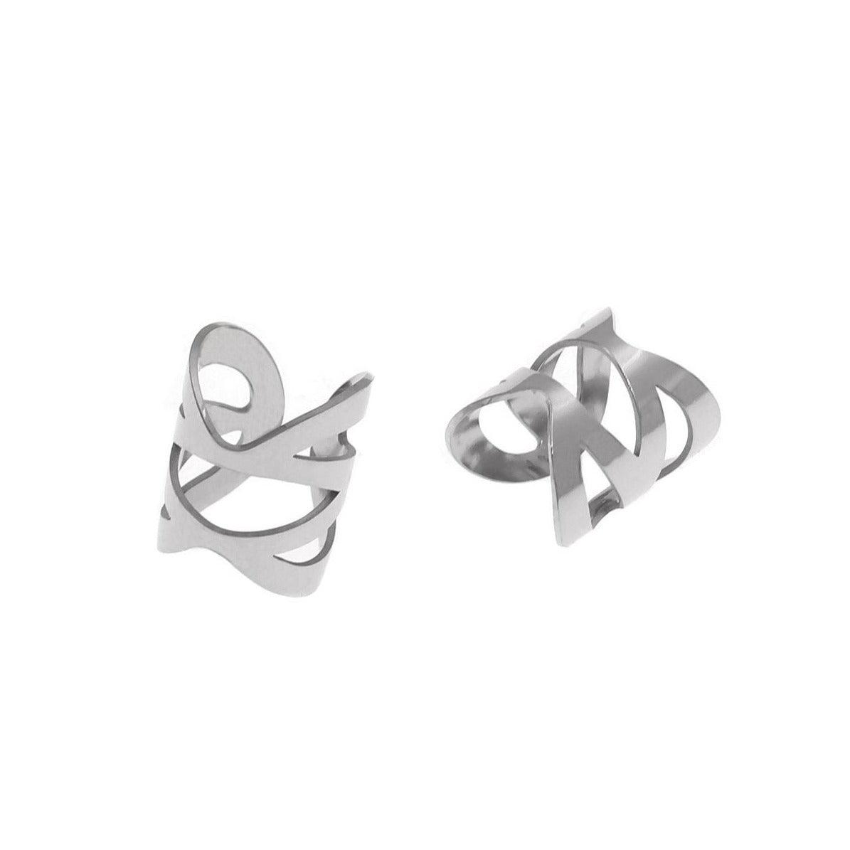 Emily ατσάλινο ear cuff - Lilah jewellery boutique