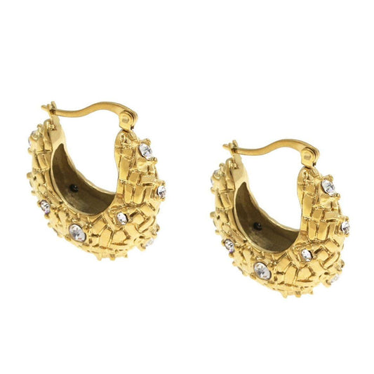 Sisi ατσάλινα σκουλαρίκια - Lilah jewellery boutique