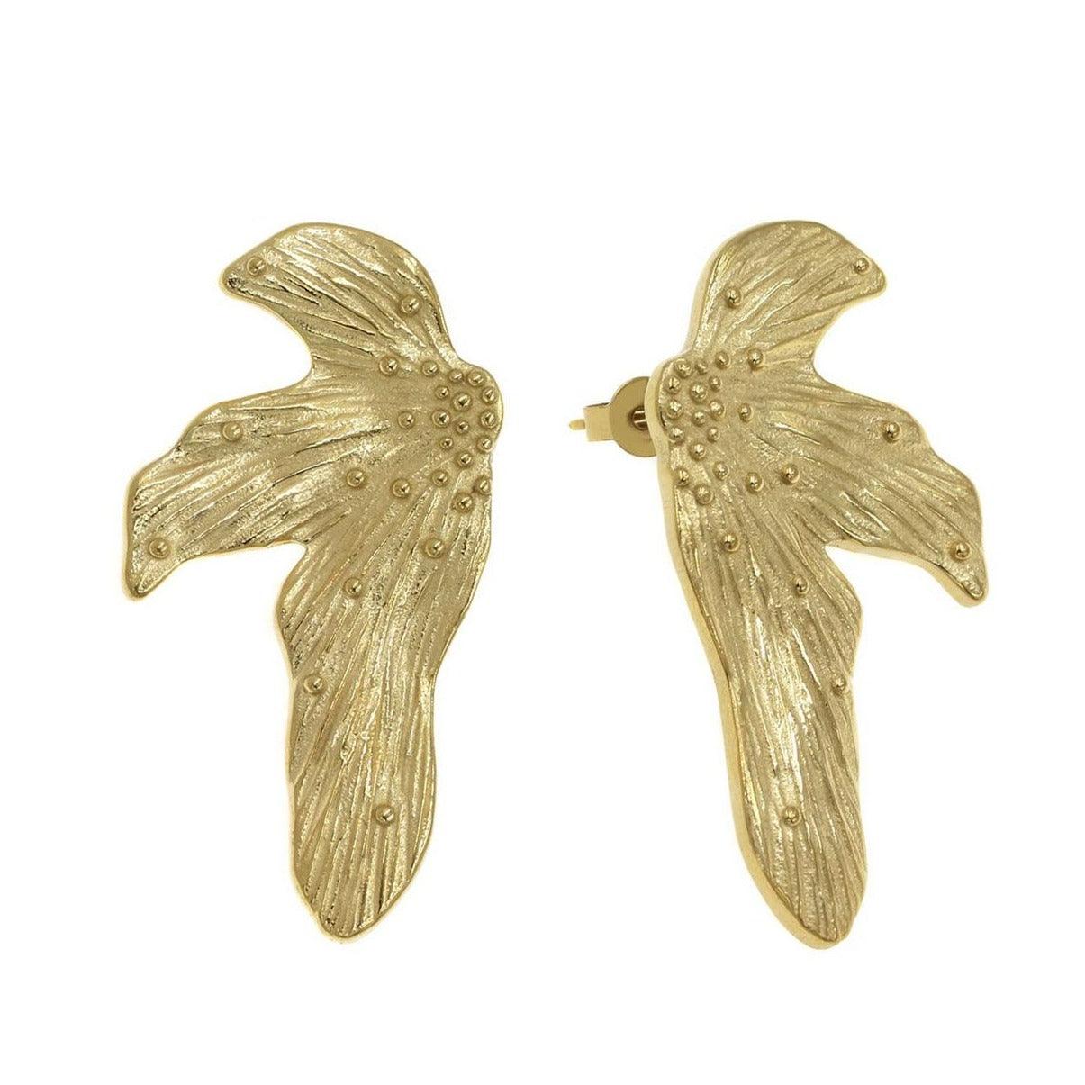 Maple ατσάλινα σκουλαρίκια - Lilah jewellery boutique