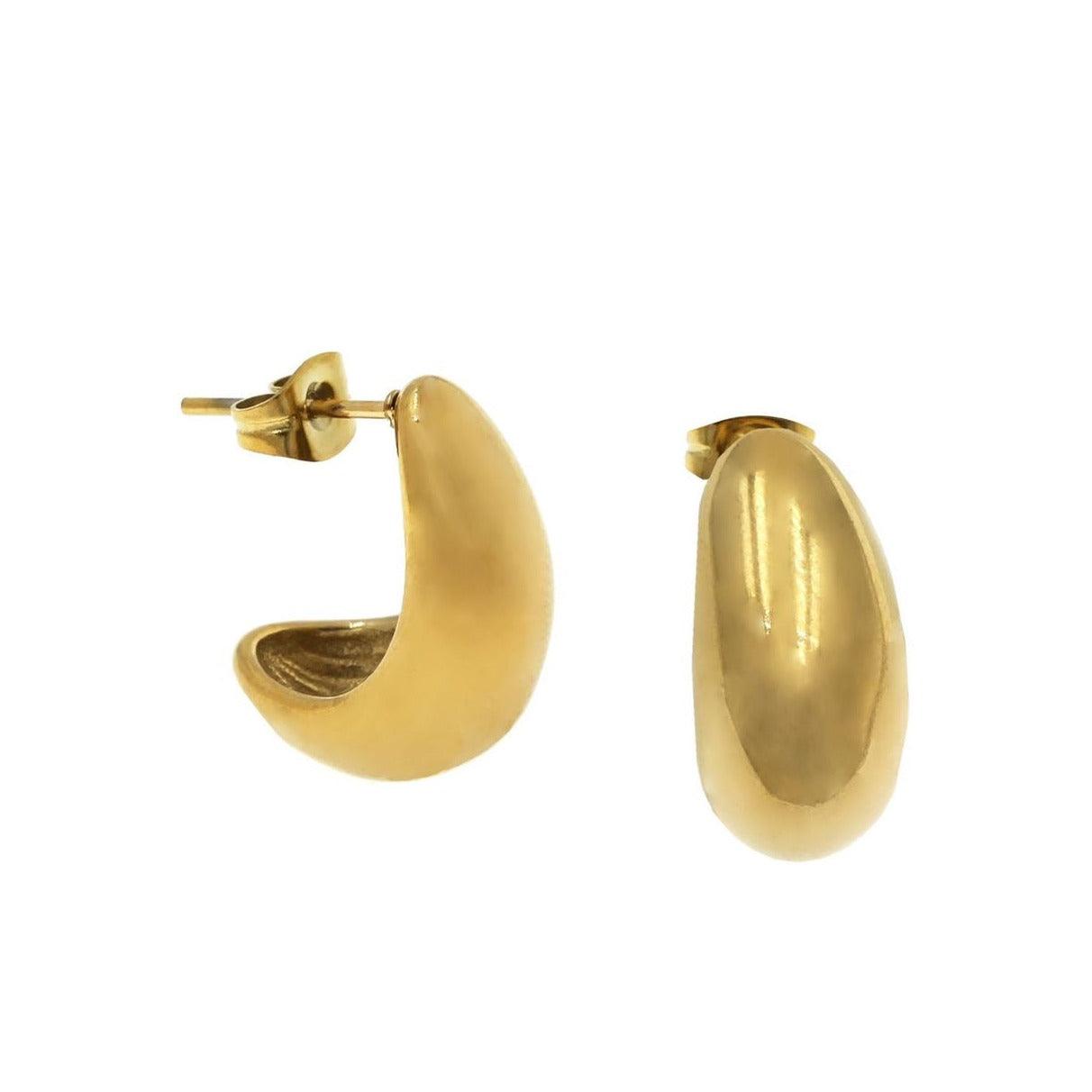 Reina ατσάλινα σκουλαρίκια - Lilah jewellery boutique