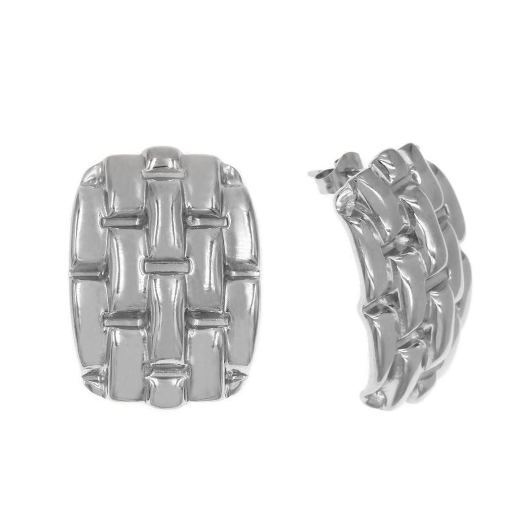 Ella ατσάλινα σκουλαρίκια - Lilah jewellery boutique