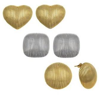 Lila Ατσάλινα σκουλαρίκια - Lilah jewellery boutique