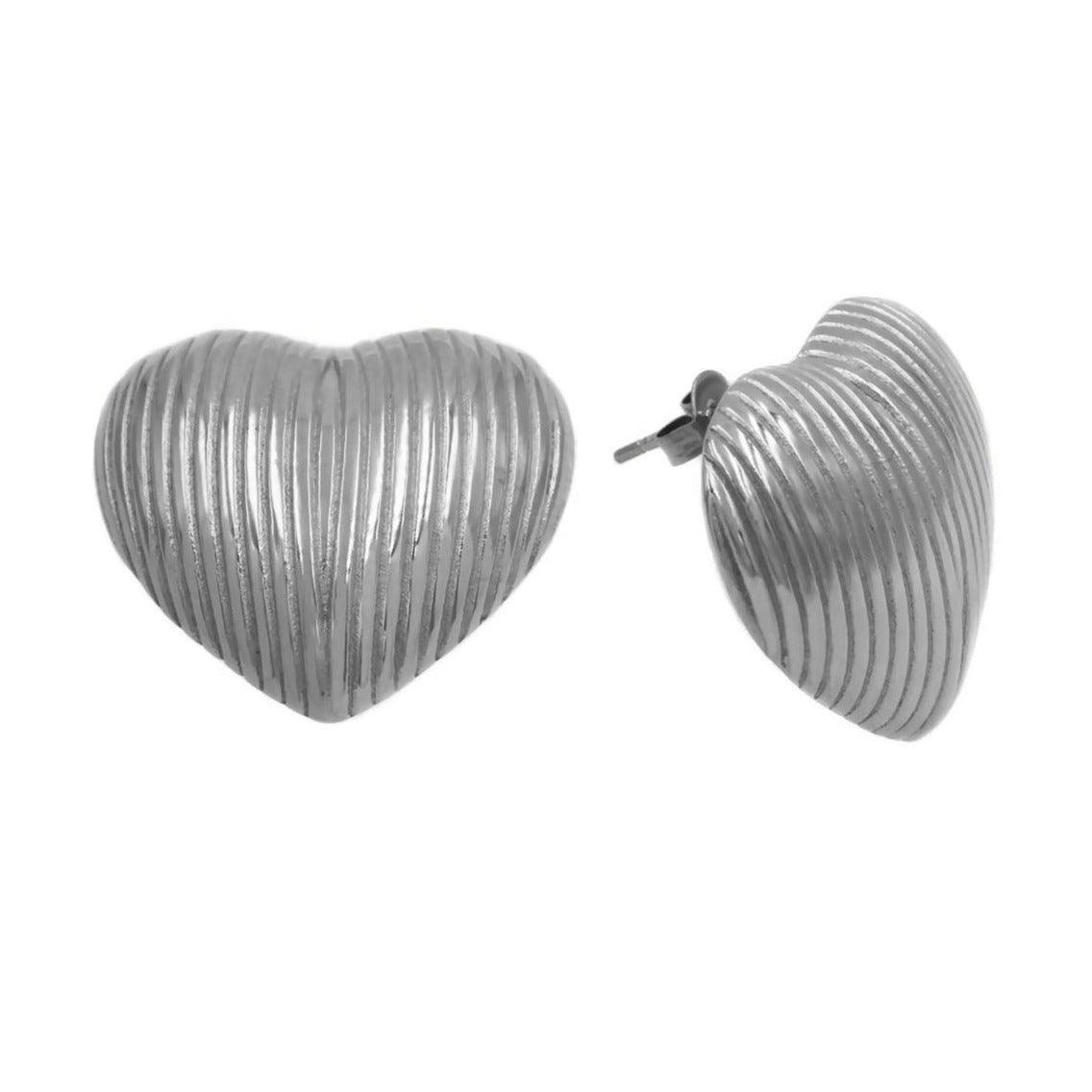 Lila Ατσάλινα σκουλαρίκια - Lilah jewellery boutique
