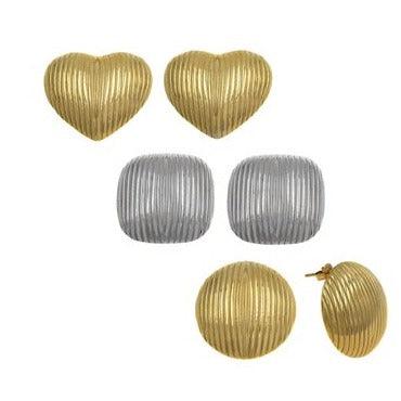 Nora Ατσάλινα σκουλαρίκια - Lilah jewellery boutique