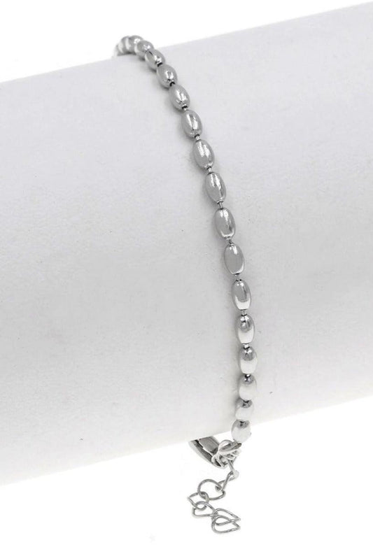 Rice Ατσάλινο βραχιόλι με μπιλάκια - Lilah jewellery boutique