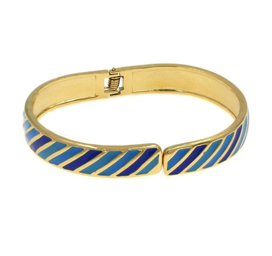 Inlay χρυσό βραχιόλι με σμάλτο - Lilah jewellery boutique