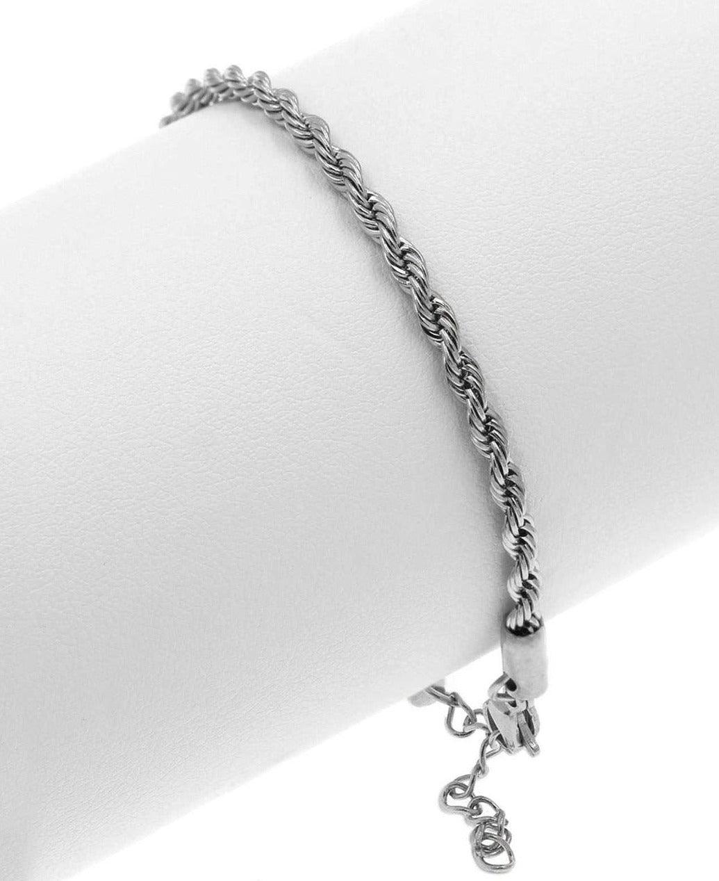 Rope Ατσάλινο βραχιόλι 3mm - Lilah jewellery boutique