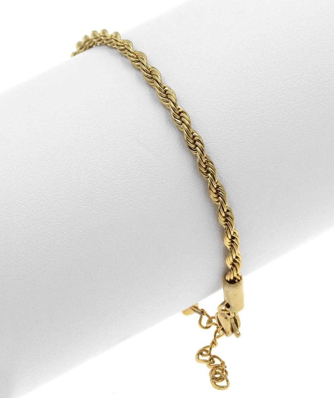 Rope Ατσάλινο βραχιόλι 3mm - Lilah jewellery boutique