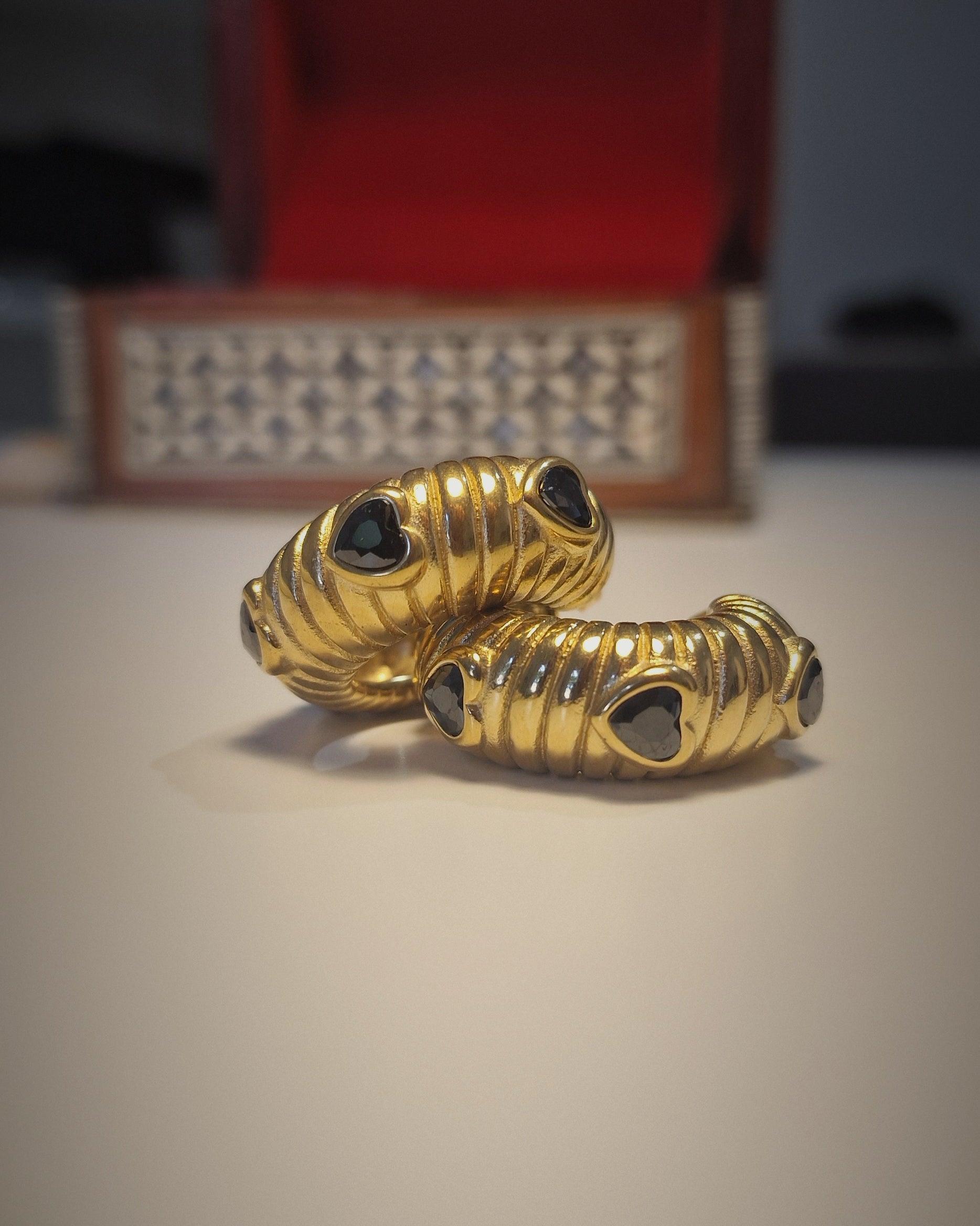Amaryllis ατσάλινα σκουλαρίκια - Lilah jewellery boutique 
