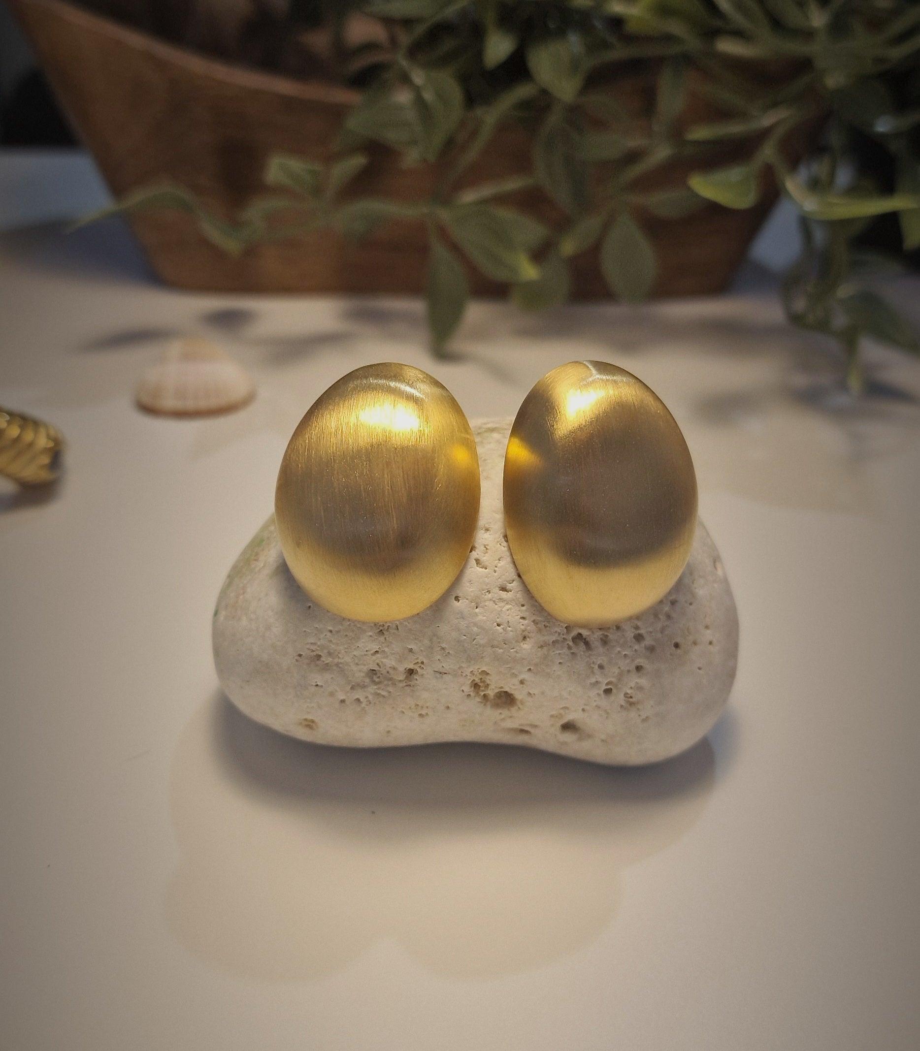 Anna Ατσάλινα σκουλαρίκια - Lilah jewellery boutique 