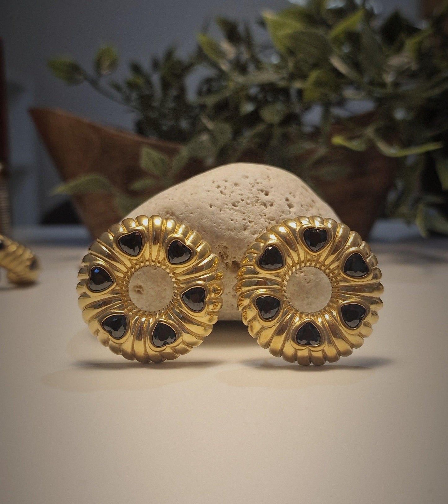 Caren Ατσάλινα σκουλαρίκια - Lilah jewellery boutique 