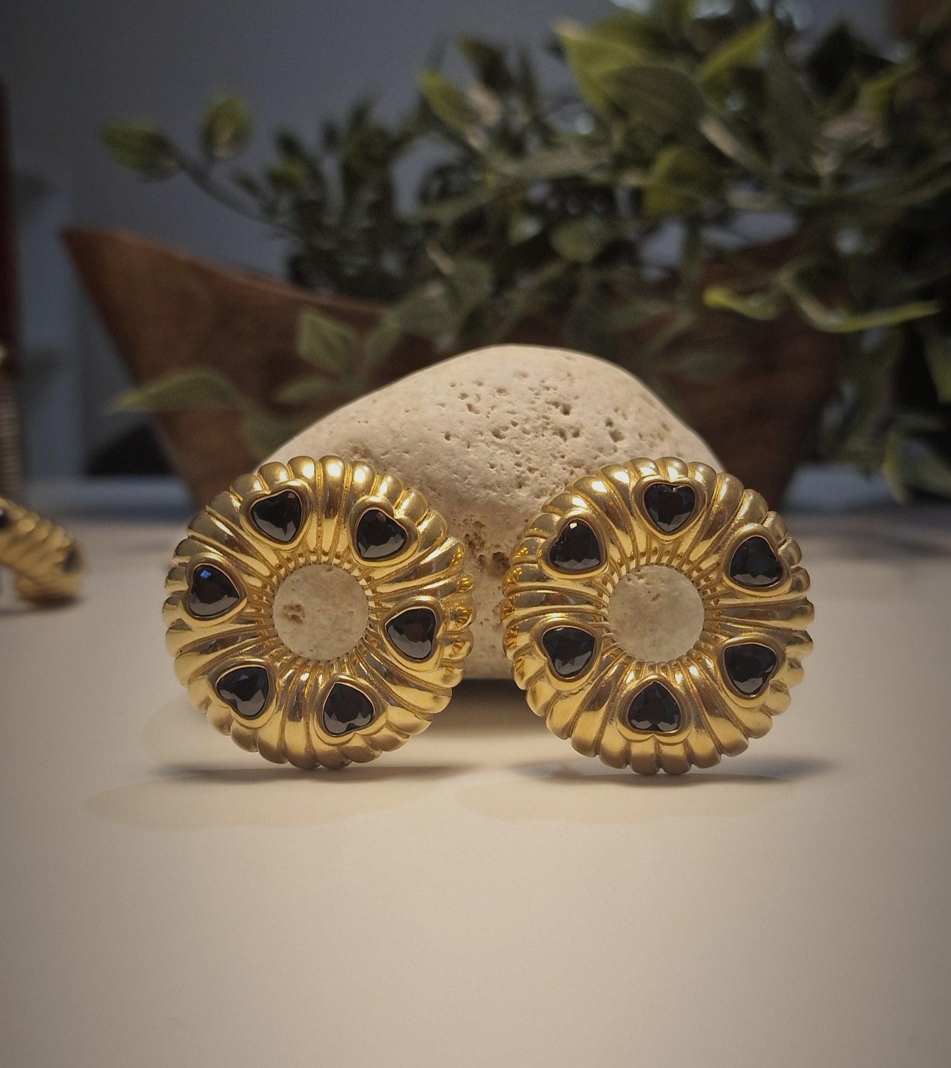 Caren Ατσάλινα σκουλαρίκια - Lilah jewellery boutique 