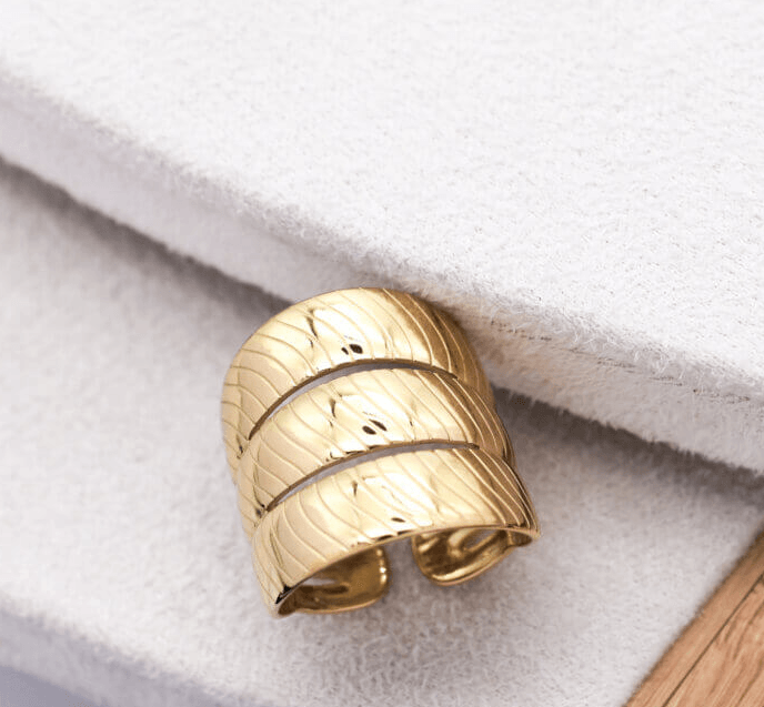 Ioan Ατσάλινo δαχτυλίδι - Lilah jewellery boutique 