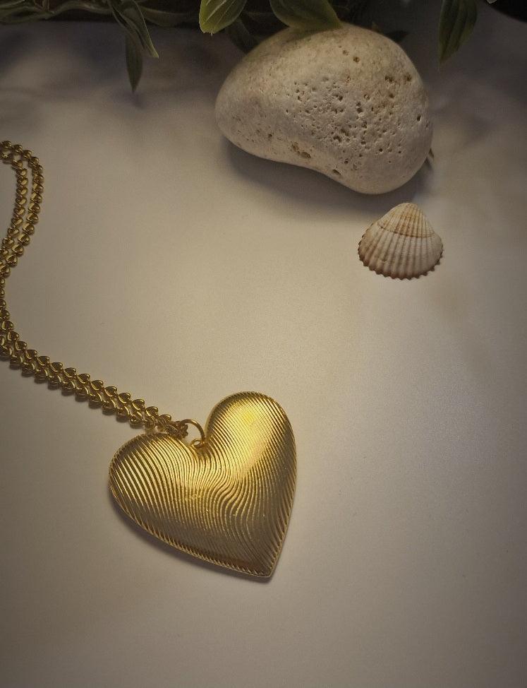 Lover Ατσάλινo Κολιέ - Lilah jewellery boutique 