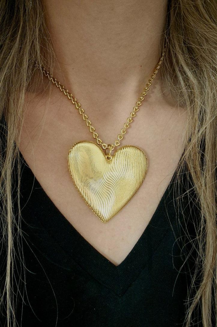 Lover Ατσάλινo Κολιέ - Lilah jewellery boutique 