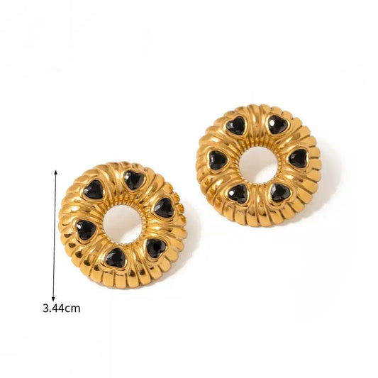 Caren Ατσάλινα σκουλαρίκια - Lilah jewellery boutique 